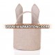 Easter Egg Basket for kids Bunny Burlap Bag to Carry Eggs Candy and Gifts